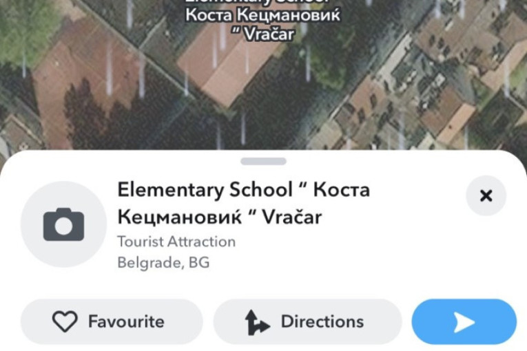 Aplikacija izbrisala Osnovnu školu "Vladislav Ribnikar", na mapi piše ime dečaka koji je ubio drugove u masakru na Vračaru (FOTO)