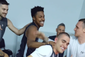 Partizan proslavio Madarovu nagradu! Pogledajte šta je Izraelac dobio od saigrača (VIDEO)