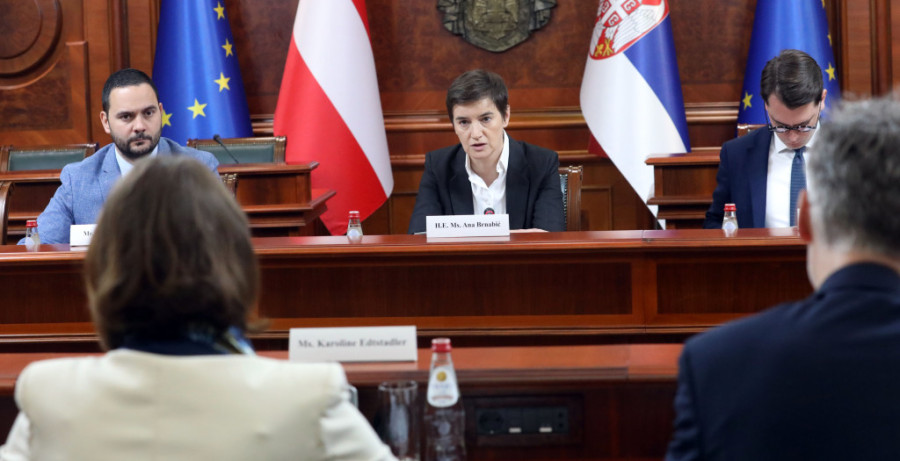 Brnabić sa Edštadler o evropskim integracijama, dijalogu, bilateralnoj saradnji