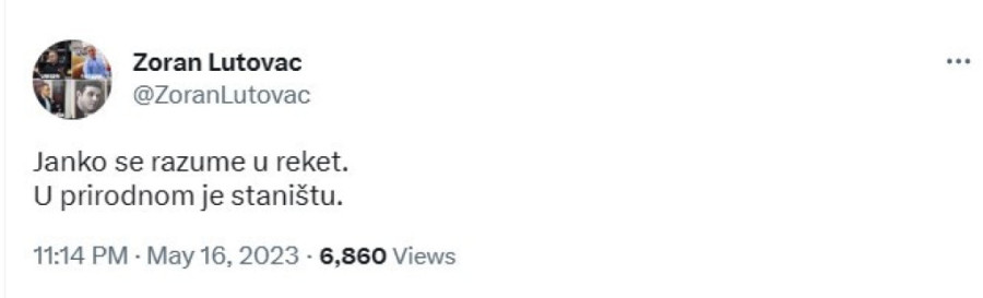 Skandalozno! Lutovac napao Tipsarevića jer se učlanio u SNS: "Janko je reketaš!"