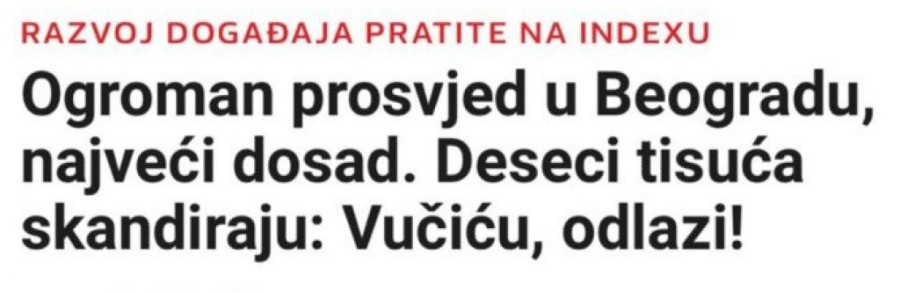 Dok promovišu nasilje pristalica opozicije po Srbiji, Hrvati u svojoj zemlji licemerno hapse zbog blokade najmanje ulice (FOTO)