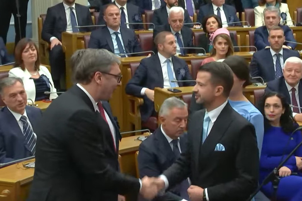 Milatović položio zakletvu, predsednik Srbije u prvom redu: Želim Crnoj Gori sve najbolje u budućnosti (FOTO)