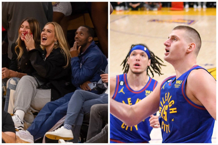 Jokić i Nagetsi razočarali ceo Holivud! Adel, Edi Marfi, Denzel Vošington, gazda Čelsija gledali potop Lejkersa (FOTO)