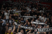Grobari, svaka čast: Velika podrška Partizanu sa tribina protiv Studentskog u Areni! (VIDEO)