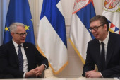 Predsednik Vučić primio u oproštajnu posetu ambasadora Finske Kima Lahdevirtu