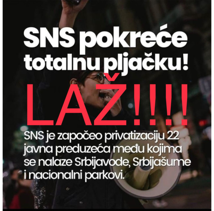 Opozicija nastavlja sa izmišljanjem i laganjem! Narod je za njih rulja i glup!