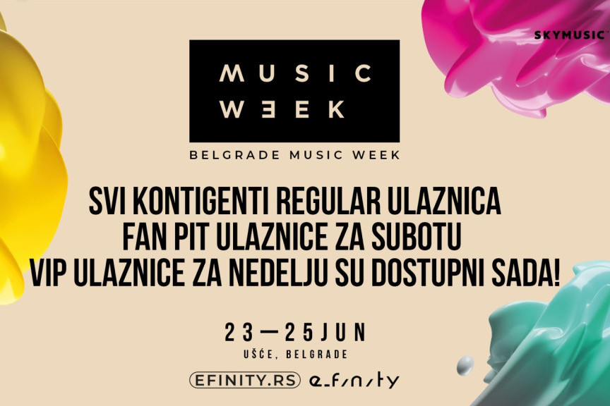 Za Belgrade Music Week nezapamćeno interesovanje: Dostupno još samo malo ulaznica!