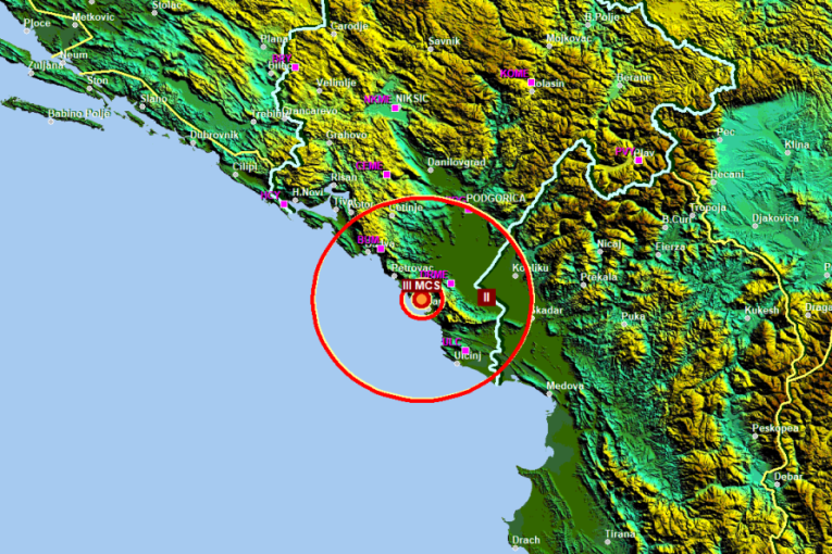 Zemljotres u Jadranskom moru kod Bara: Žarište potresa locirano na dubini od 21 kilometra