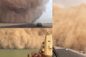 Zastrašujuća peščana oluja u Egiptu usmrtila četvoro ljudi: Vozači panično bežali od oblaka koji je jurio ka njima (VIDEO)