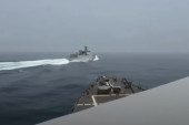 Ovako je kineski brod presekao put američkom razaraču: Mornarica SAD objavila snimak incidenta kod Tajvana