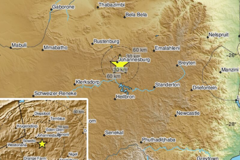 Zemljotres od 5 stepeni pogodio Johanesburg