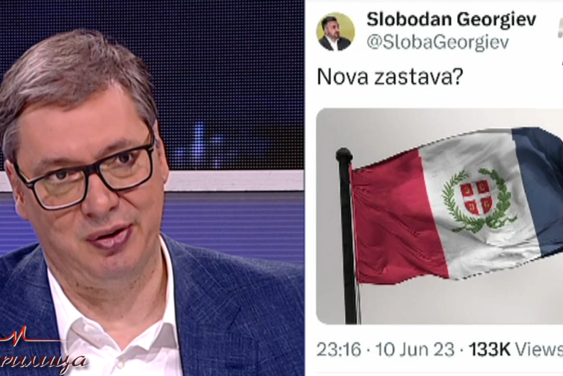 "Hoće zastavu da nam ukinu, oni ponižavaju našu naciju": Vučić o sramnom predlogu opozicije