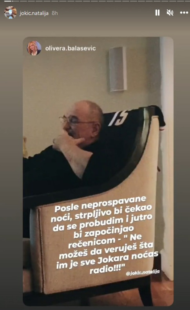 Jokićeva supruga podelila tužno sećanje na velikog Nikolinog navijača koji više nije sa nama (FOTO)