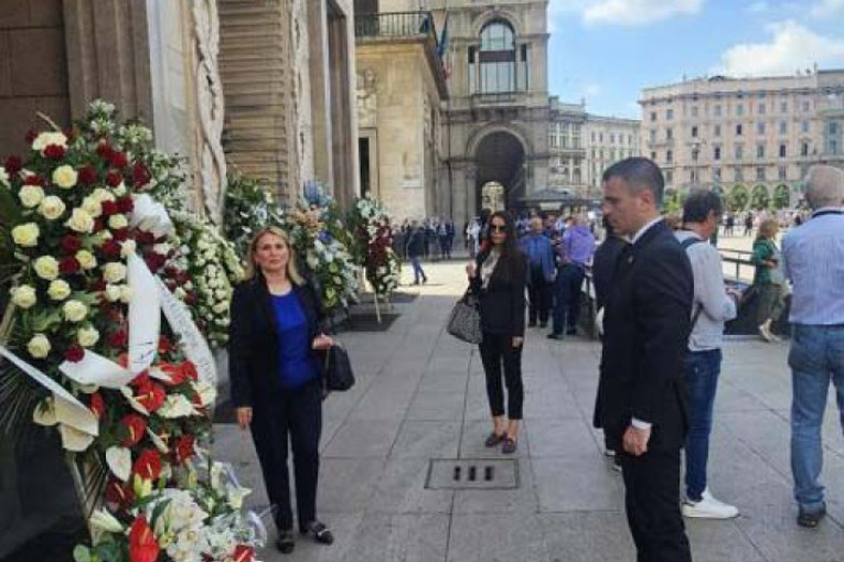 Đorđe Milićević na Berluskonijevoj sahrani: U ime predsedika Srbije položio venac (FOTO)