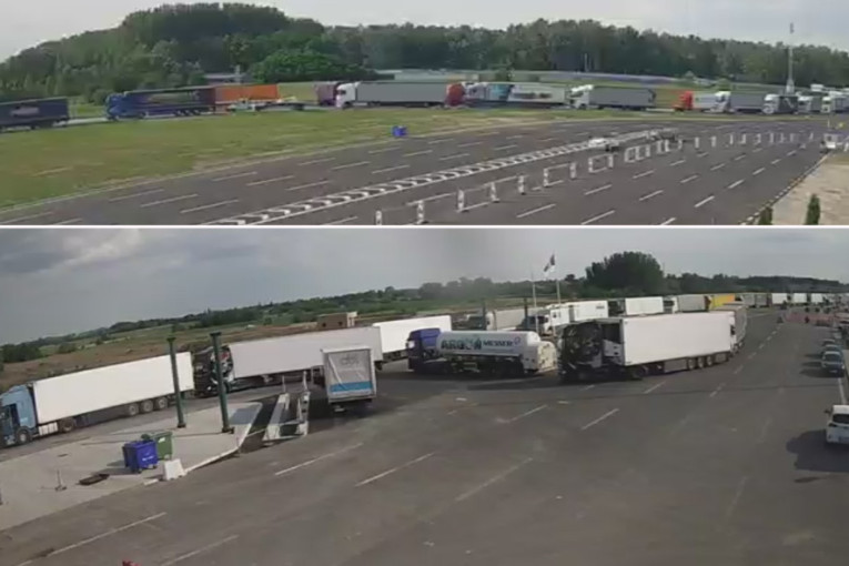 Gužve na Horgošu: Kamioni čekaju šest sati