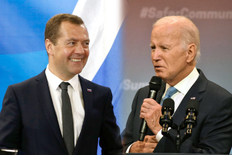 Medvedev ismejao Bajdena: Stari truli dementni panj je nagrabusio (VIDEO)