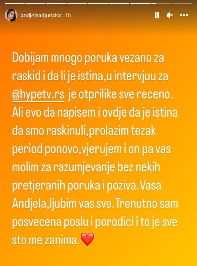 "Prolazim kroz težak period" Anđela Đuričić posle raskida sa Slavnićem fanove moli samo jedno: Zaslužna sam za Aleksandrinu pobedu