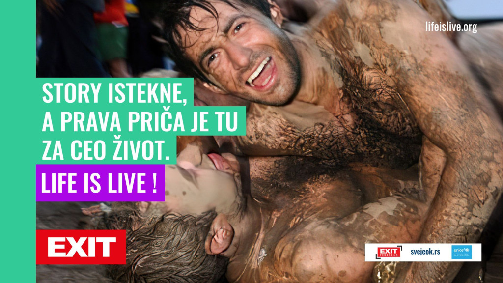 Preko 20 godina života provedemo ispred ekrana! EXIT i UNICEF pokrenuli kampanju „Živi uživo“