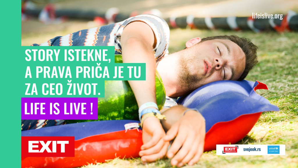 Preko 20 godina života provedemo ispred ekrana! EXIT i UNICEF pokrenuli kampanju „Živi uživo“