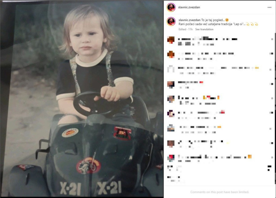 Zvezdan Slavnić objavio fotografiju iz detinjstva! Plava duga kosa, fanovi oduševljeni: Šmeker od malih nogu!