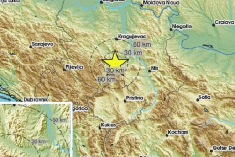 Zemljotres u zoru:  Treslo se tlo u okolini Trstenika