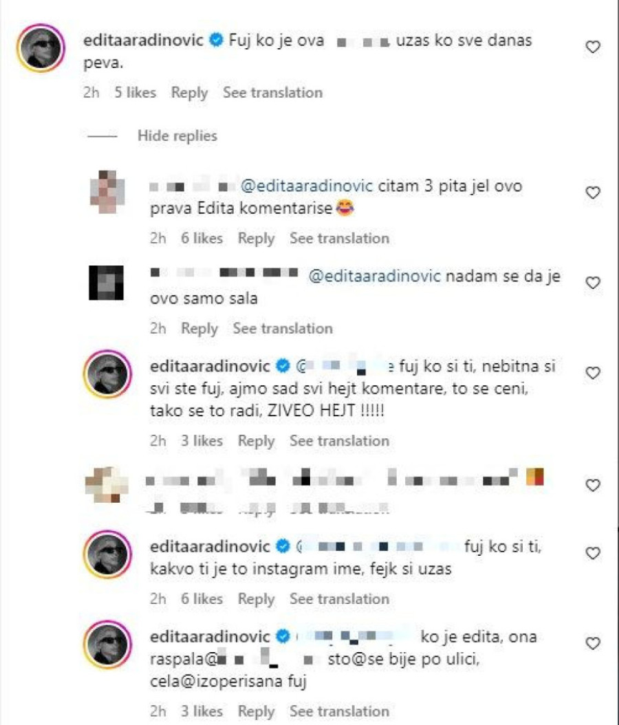 "Bila sam meta negativnih komentara na nacionalnoj osnovi" Edita Aradinović uputila javni apel, pevačica se obratila ovim rečima