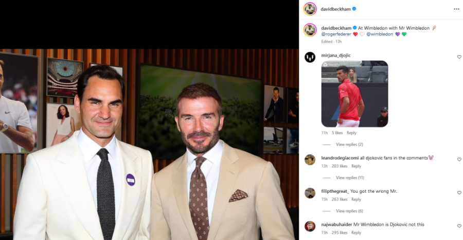 Đokovićevi navijači "besni"! Zbog samo jedne Bekamove rečenice o Federeru, jednostavno su "poludeli" (FOTO)