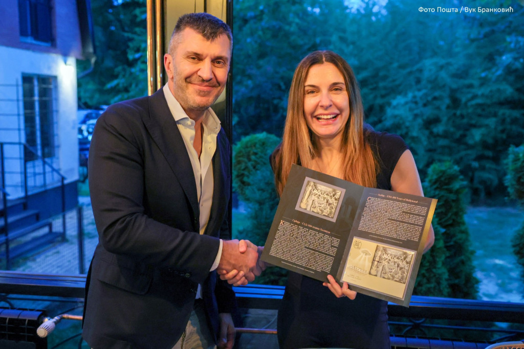 Srpske poštanske marke u čast Holivuda: Susret sa oskarovkom Sintijom Vejd (FOTO)