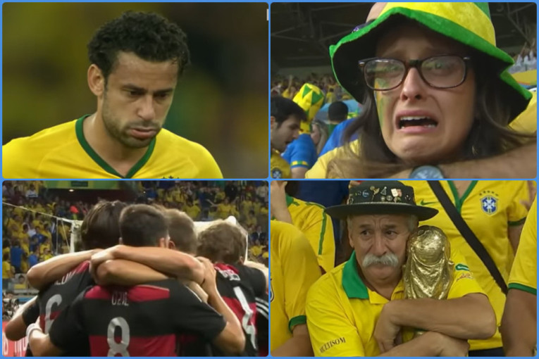 Brazil je plakao na današnji dan! Nemačka ih je pregazila na Mundijalu (VIDEO)