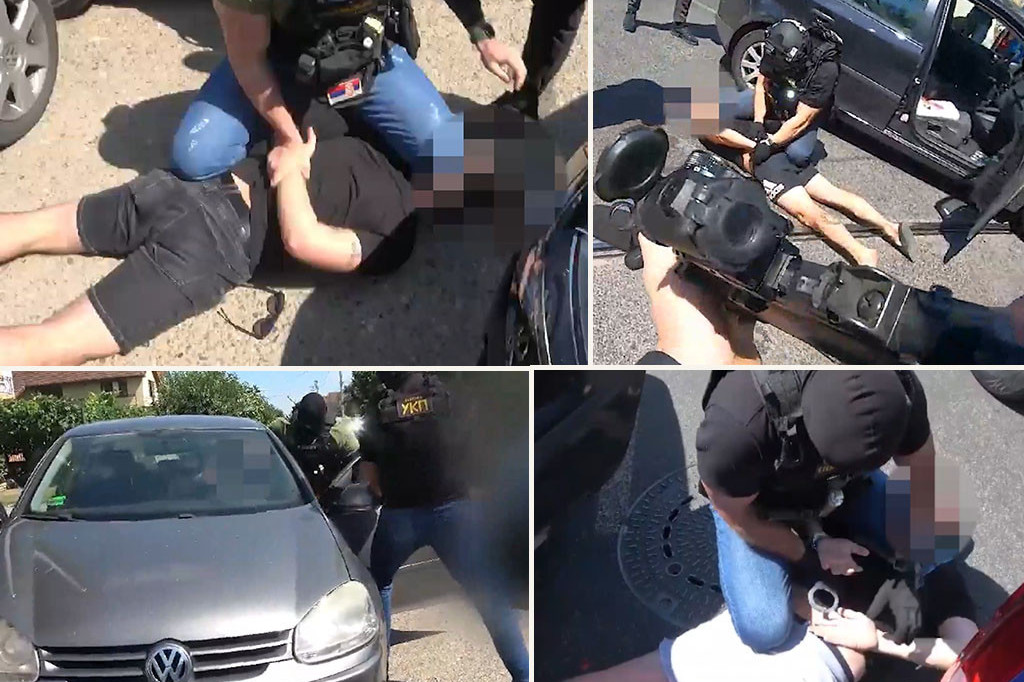 Snimak hapšenja osumnjičenih za ubistvo u Zemunu: Izvučeni iz automobila i oboreni na zemlju! (FOTO/VIDEO)