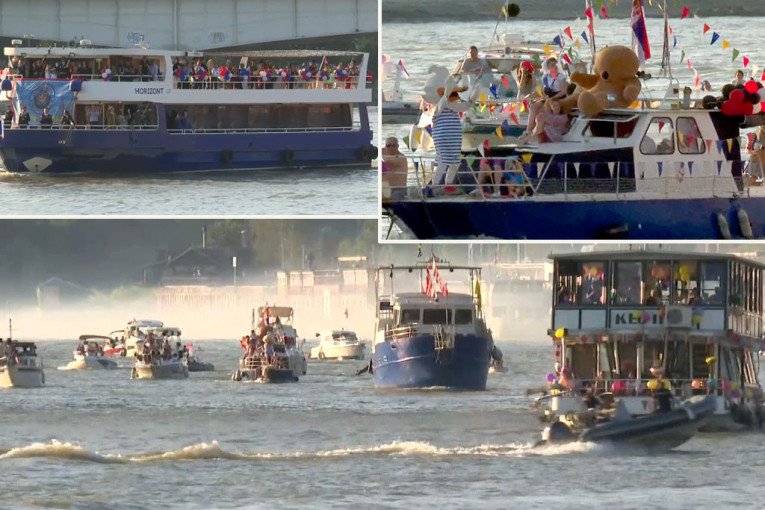 Veličanstveni karneval brodova u Beogradu: Povorka dekorisanih plovila "hipnotiše" posetioce (FOTO)