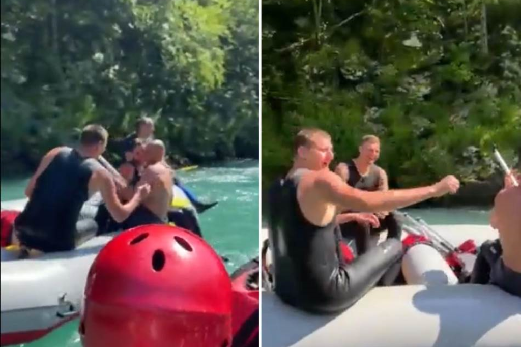 Ekskluzivno! Snimili smo Nikolu Jokića kako sa društvom i porodicom uživa na raftingu (FOTO/VIDEO)