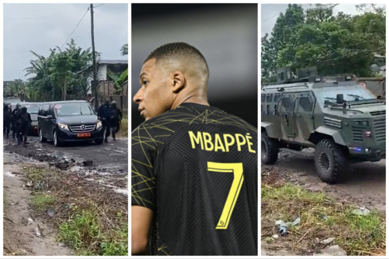Oklopno vozilo za Mbapea: Neviđene mere bezbednosti u Kamerunu, kao da je predsednik države došao u posetu
