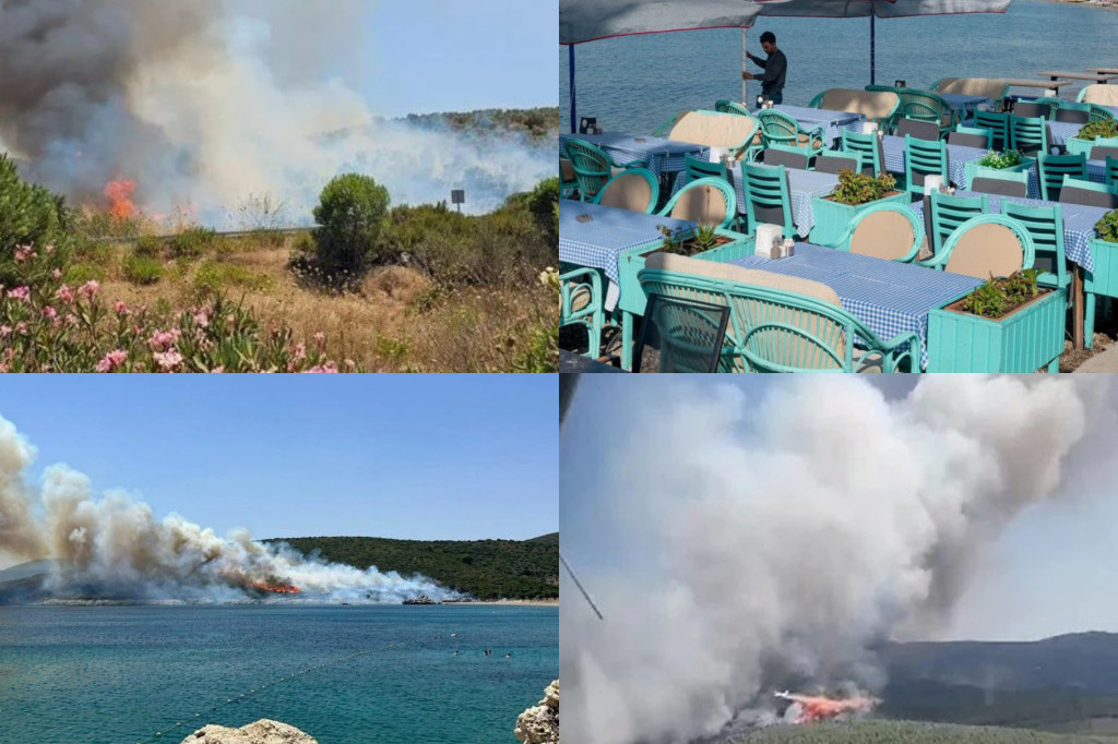 Buknuo požar u Bodrumu! Omiljeno tursko letovalište u plamenu, gust dim se širi, ugrožena dva naselja(VIDEO)