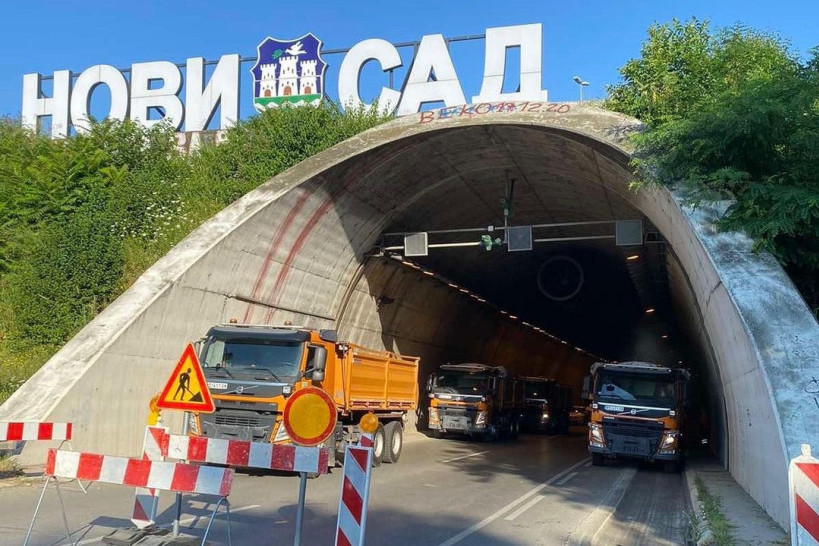 Gradonačelnik Đurić: U Novom Sadu se nastavljaju radovi punom parom, započeta obnova saobraćajnice u tunelu iz Sremske Kamenice prema gradu
