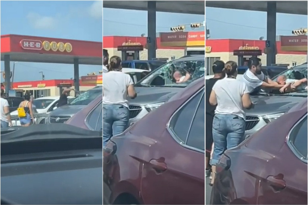 Očajni otac razbijao staklo kako bi izvukao bebu iz vrelog automobila, u pomoć stigli prolaznici (VIDEO)