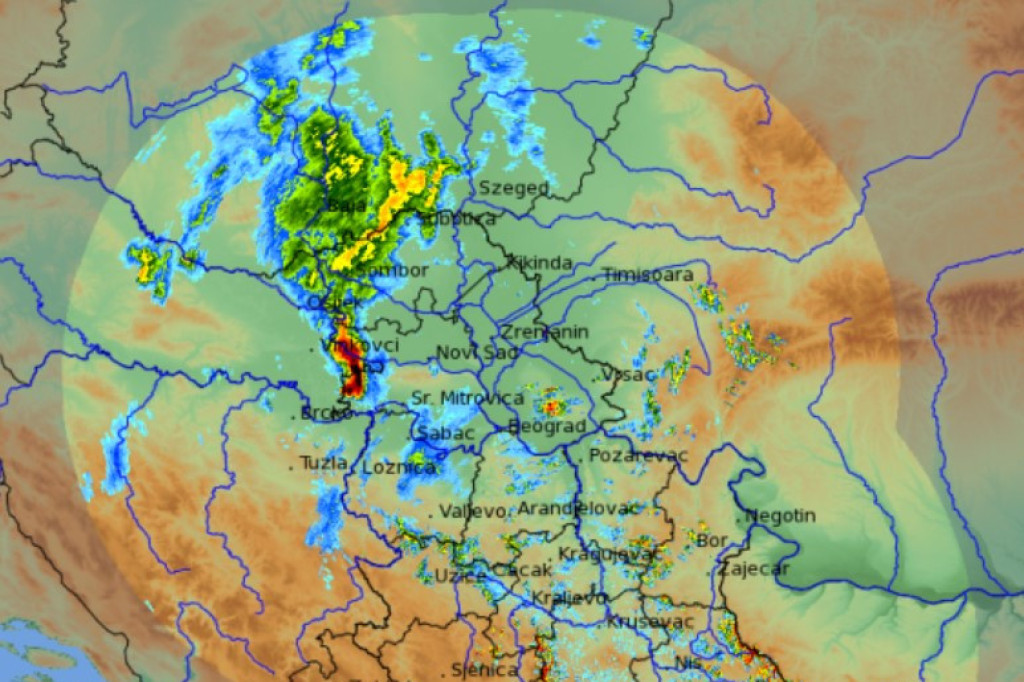 RHMZ izdao hitno upozorenje: Nevreme stiže u ove delove Srbije, očekuju se grmljavina, grad i olujni vetar