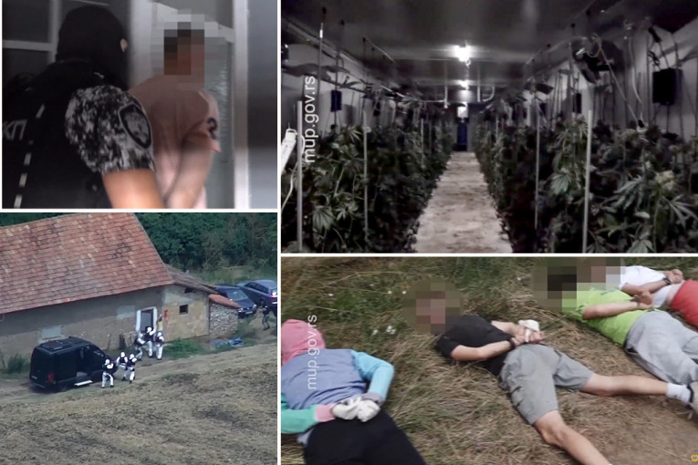 Pogledajte hapšenje narko-bande: Ovako su otkrivene laboratorije droge na periferiji Beograda (VIDEO)
