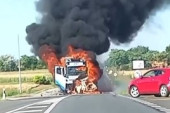 Detalji jezive nesreće kod Subotice: Vozač izgoreo posle sudara sa kamionom, plamen progutao dva vozila (VIDEO)