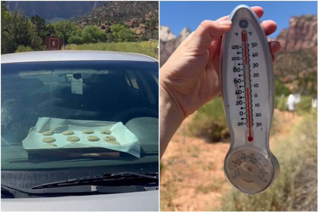 Toliko je bilo vruće da su ispekli keksiće u parkiranom automobilu! "Vaša kola mogu biti rerna"! (VIDEO)