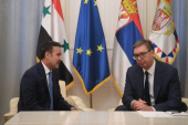 Poželeo sam trajan i održiv mir sirijskom narodu! Predsednik Vučić primio u oproštajnu posetu Basema Džemana (FOTO)