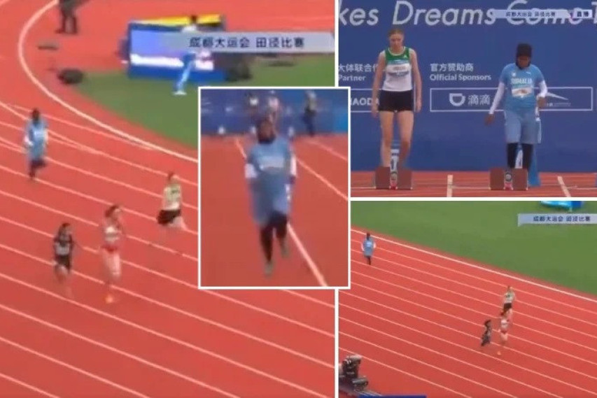 Kakav je ovo snimak?! Neutrenirana, nespremna i možda trudna atletičarka istrčala najsporiju trku u istoriji! (VIDEO)