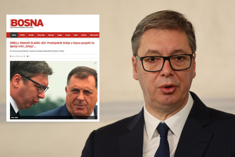 Novi napad na predsednika i Srbiju: Slobodnoj Bosni smetaju srpska deca i Vučićeva poseta dečjem vrtiću!