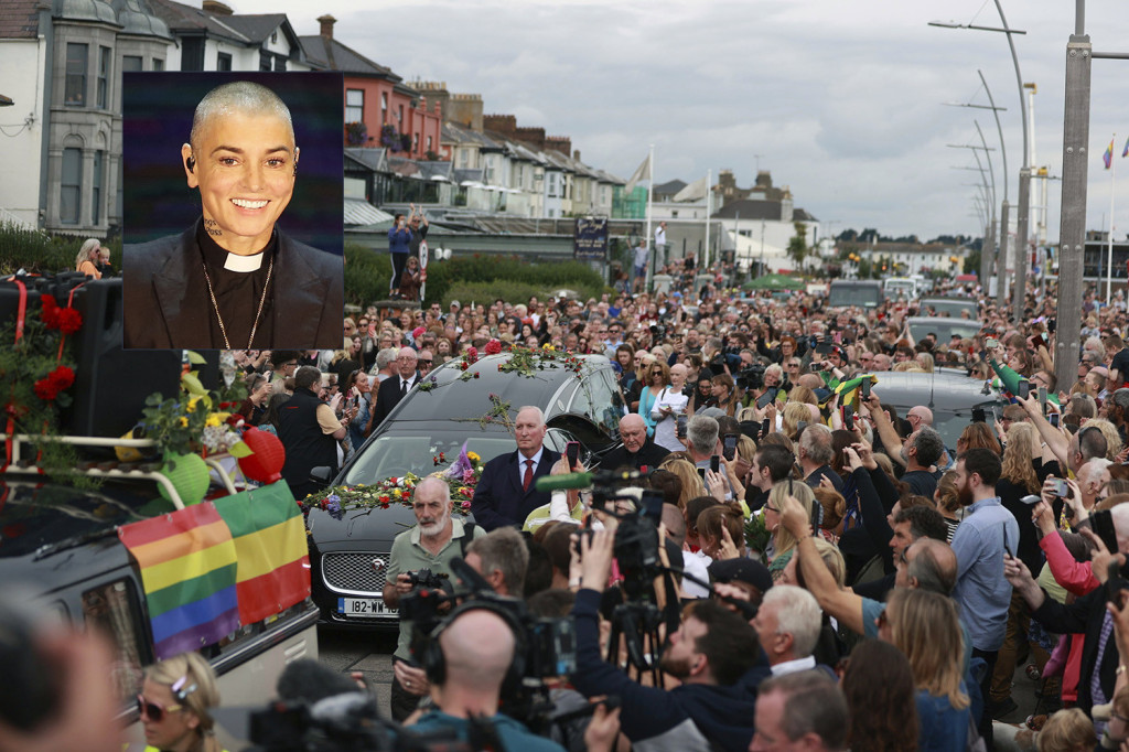 Sahrana Šinejd O'Konor: Hiljade ljudi je ispraća u njenom omiljenom gradiću u Irskoj (FOTO)