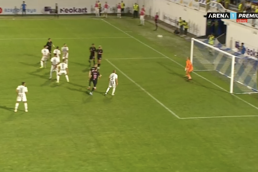 Partizanovo pomračenje u Bakuu! Jovanović odbranio nepostojeći penal, pa primio dva gola za četiri minuta! (VIDEO)