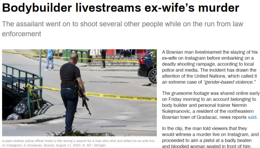 Masakr u Gradačcu odjeknuo svetom: Naslovne strane medija preplavljene izveštajima o ubistvu uživo u Bosni (FOTO)