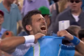 Pogledajte kako je Novak "eksplodirao"! Pocepao je majicu posle velike pobede (VIDEO)