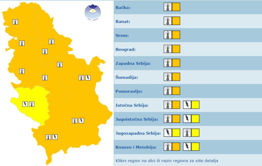 Vreme je opasno, Srbija je pod narandžastim meteo-alarmom, ali stiže zahlađenje, evo i kad