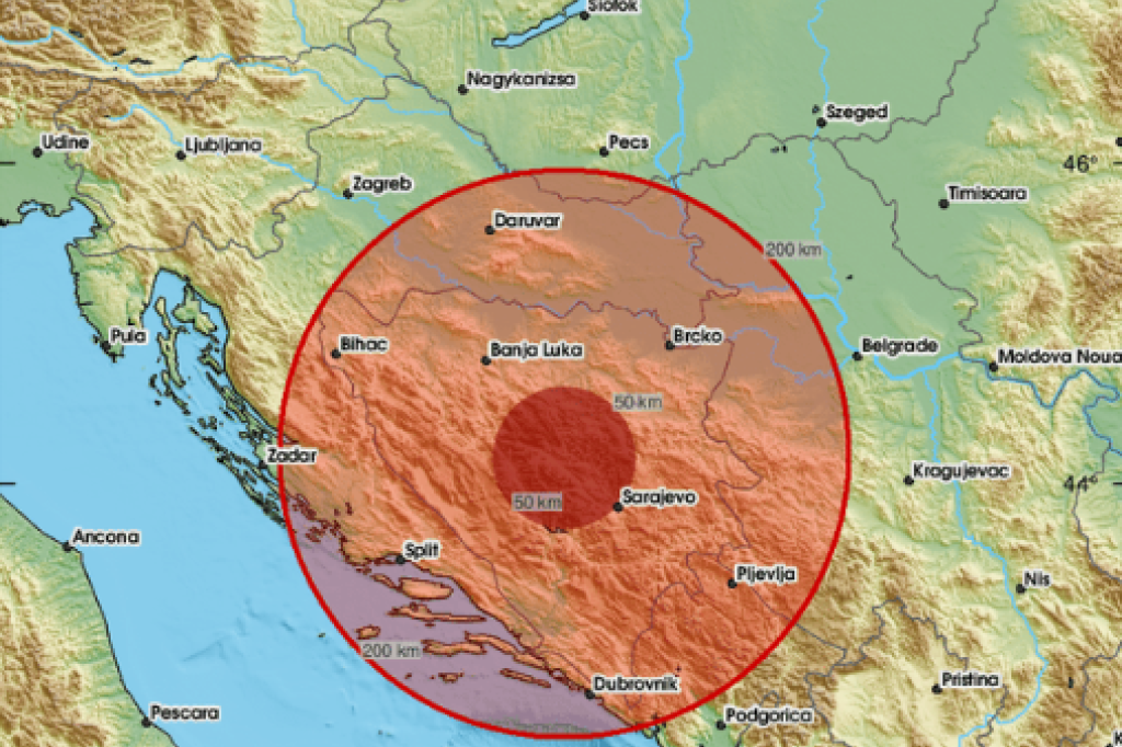 Treslo se u komšiluku: Zabeležen zemljotres kod Zenice, osetio se i u Sarajevu!