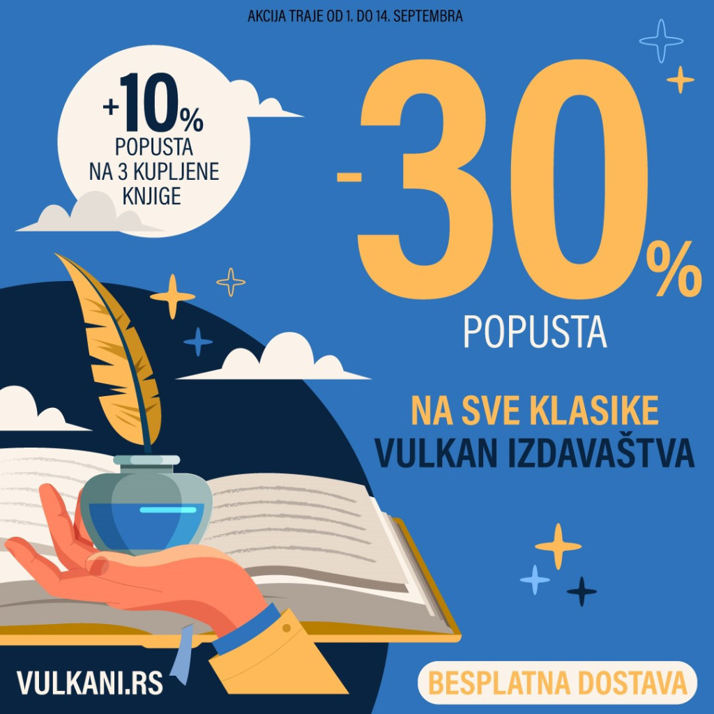 Dragulji svetske književnosti u izdanju Vulkan izdavaštva na popustu od 30%: Do 14. septembra na sajtu vulkani.rs